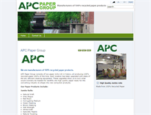 Tablet Screenshot of apcpapergroup.com